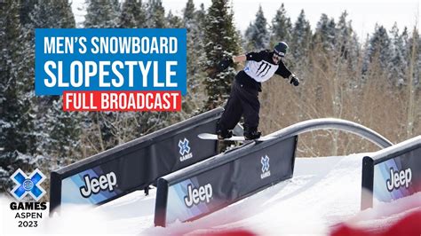 Image of snowboarders performing tricks in a slopestyle course