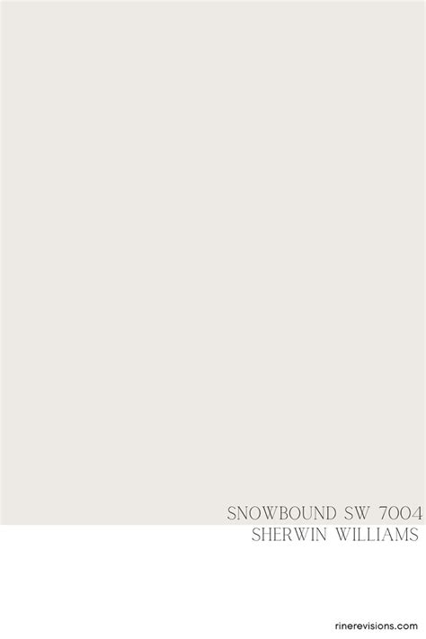 Transform Your Space with Snowbound Sherwin Williams Paint