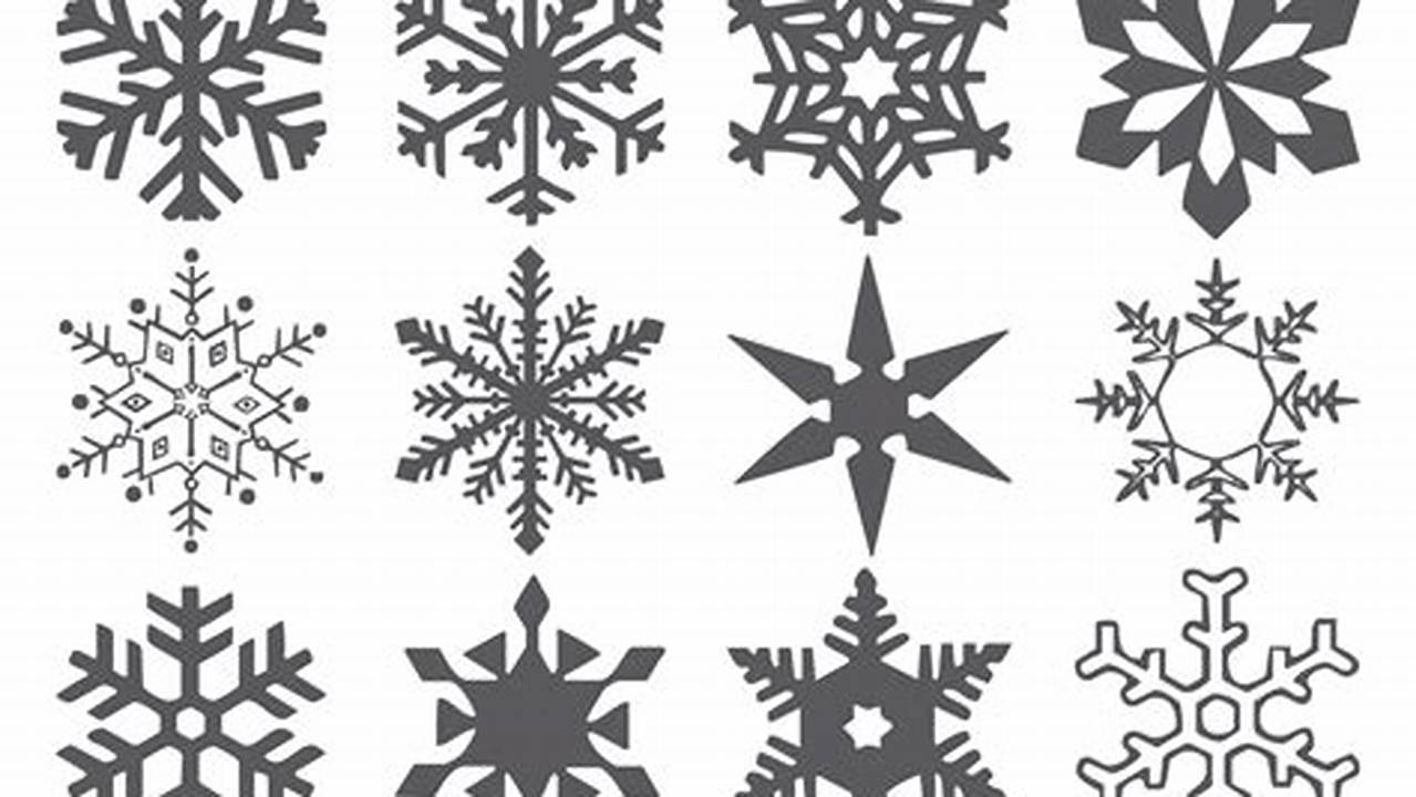 Snowflake Size And Shape, Free SVG Cut Files