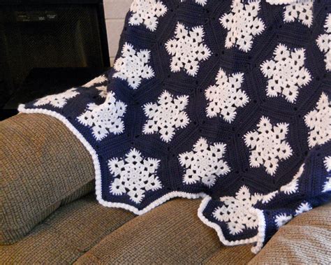 Snowflake Blanket Crochet Pattern
