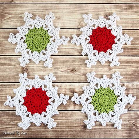 Snowflake Coaster Crochet Pattern