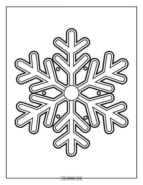 Snowflake Coloring Page