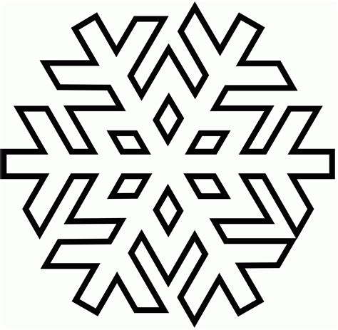 Snowflake Coloring Page Printable