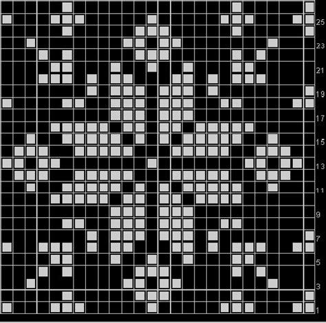 Snowflake Knitted Pattern