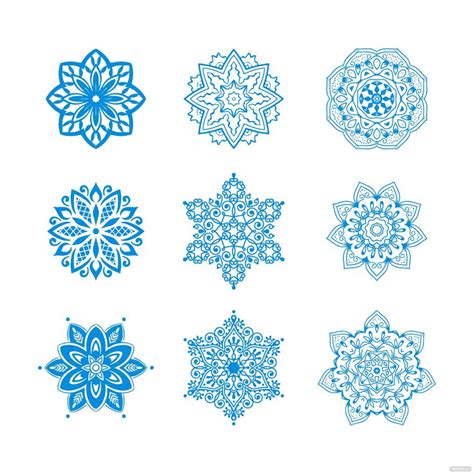 Discover the Magic of Winter with our Stunning Snowflake Mandala Svg Free – Download Now!