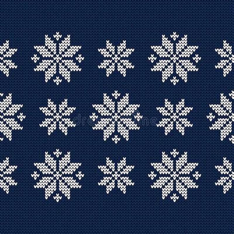 Snowflake Pattern Knitting