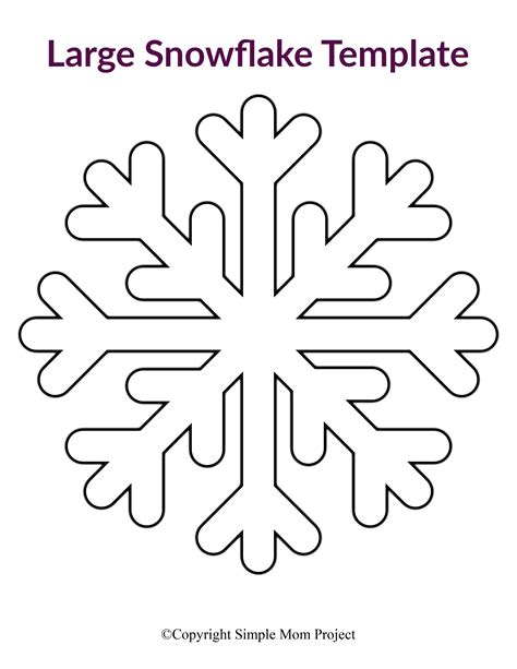 Snowflake Pattern Template Printable