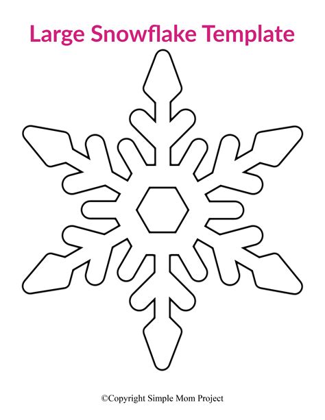 Snowflake Printable Template