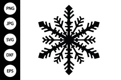 Splendid Snowflake Silhouette Svg: Add a Dash of Winter Charm to Your Craft Projects!