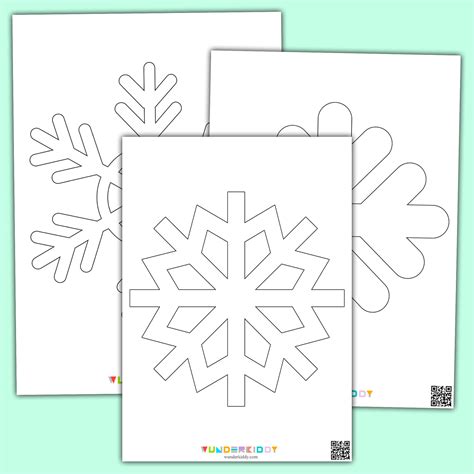Snowflake Templates For Kindergarteners