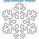 Snowflakes Cut Out Template