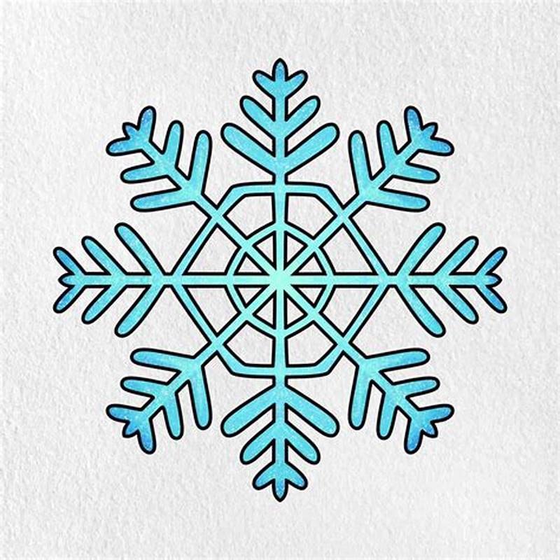 Snowflakes Pattern Drawing