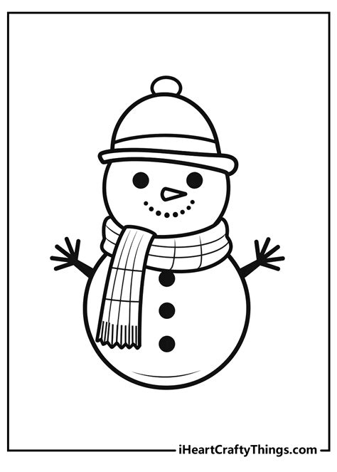 Snowman Coloring Image
