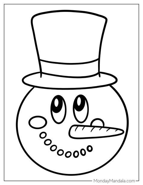 Snowman Coloring Pages Easy