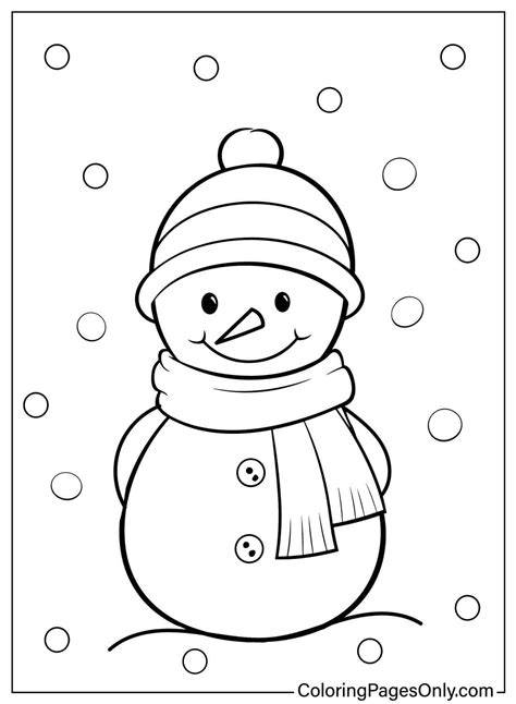 Snowman Coloring Pages For Kids