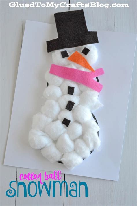 How to Make an Adorable Snowman Craft with Cotton Balls: A Step-by-Step Guide