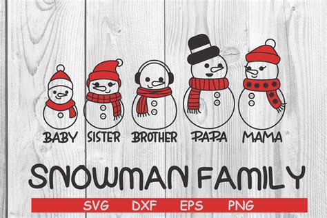 Making Memories with a Charming Snowman Family SVG: Delightful Designs for Winter Crafting!