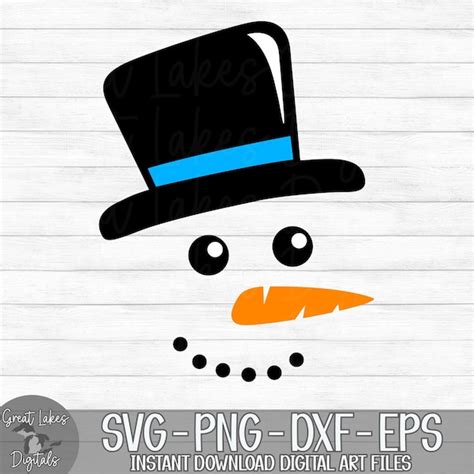 Embrace the Winter Bliss with Our Adorable Snowman Hat SVG - Perfect for Crafting and Decorating!
