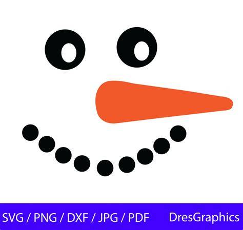 Show off Your Frosty Style with a Stunning Snowman Nose SVG - Get Your Craft On!