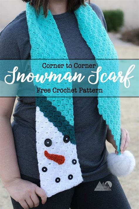 Snowman Scarf Crochet