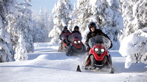 Snowmobile Lapland Finland