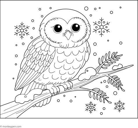 Snowy Owl Coloring Page