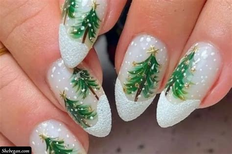 Snowy Tree Nails