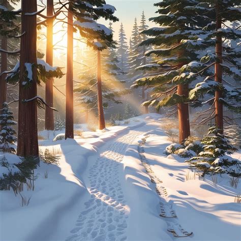 Snowy trails adventure