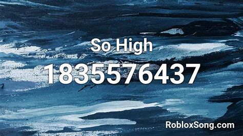 So High Roblox ID