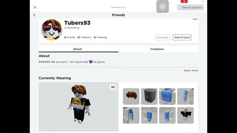 So I Got Into Tubers93\'s Roblox Account.. - YouTube