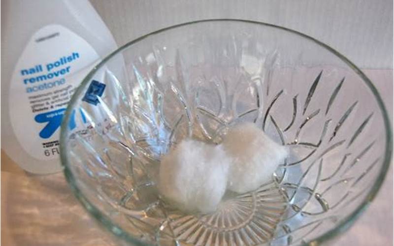 Soak The Cotton Balls In Acetone