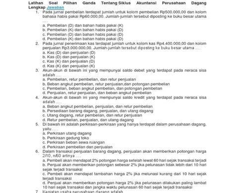 Soal Akuntansi Keuangan Kelas 11 Penjualan Kredit