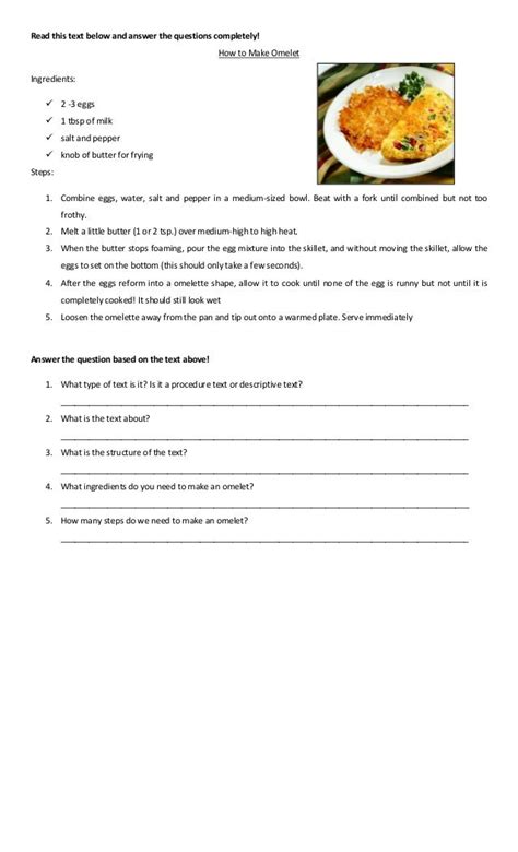 Soal Essay Procedure Text