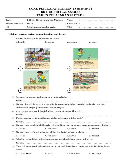 Soal Kelas 3 Tema 8 Subtema 3 - Penilaian Hasil Belajar Subtema 3