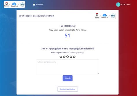 Soal Tes Beasiswa Idcloudhost