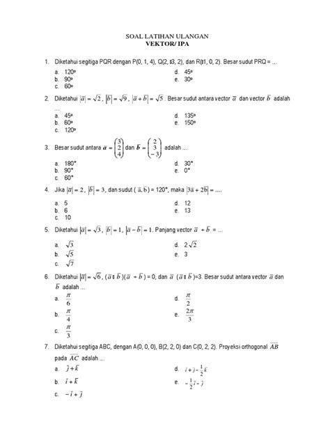 Soal Vektor Doc