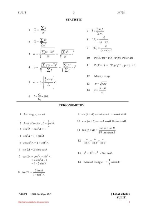 Soalan Add Math    Spm