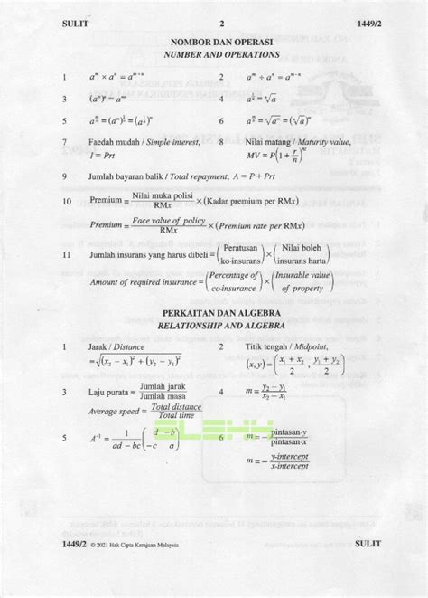 Soalan Add Math Spm 2021 English Paper
