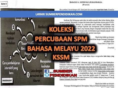 Soalan Percubaan Spm 2022 Bahasa Melayu   