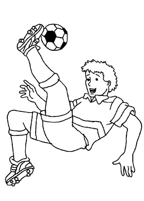 Soccer Player Coloring Pages Printable