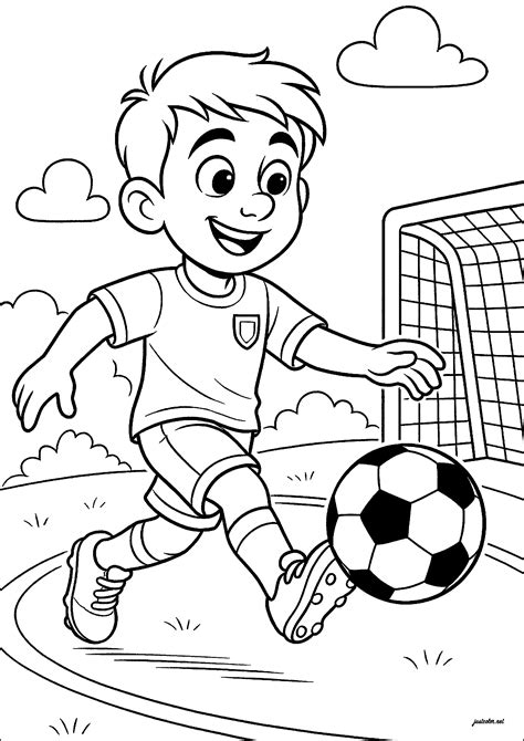 Soccer Color Pages