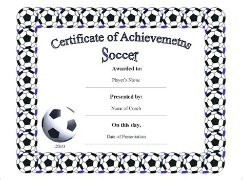 Best Soccer Mvp Certificate Template Certificate templates, Awards