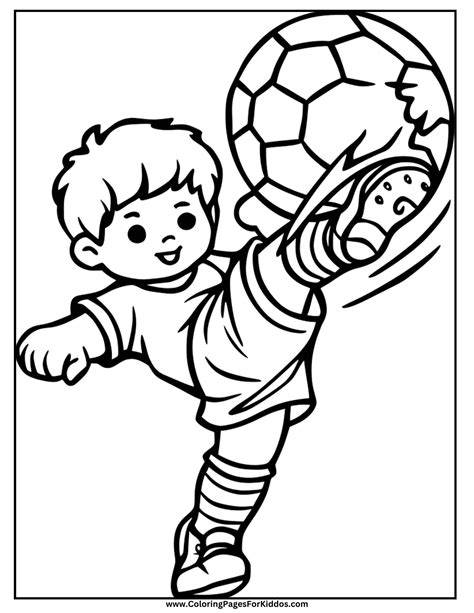 Soccer Player Coloring Page