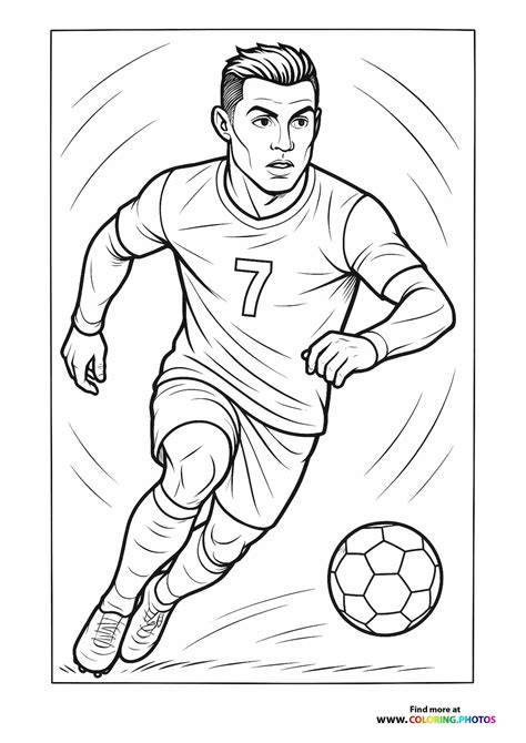 Soccer Player Coloring Pages