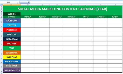 18+ Social Media Calendar Template Free Word, Excel, PDF Documents