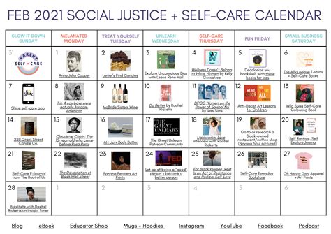 Social Justice Calendar