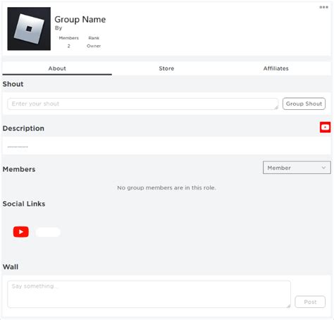 Social Links on Group Descriptions – Roblox Support