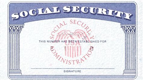 Social Security Card Image