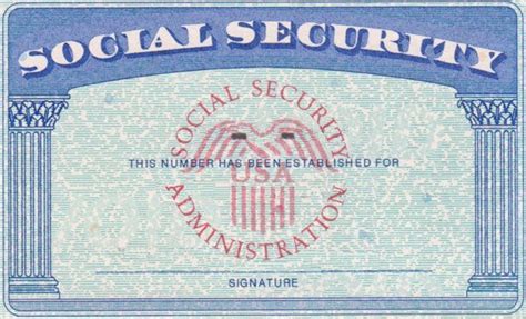 Social Security Card Template Front And Back