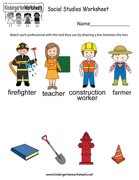 Social Studies Worksheets For Kindergarten